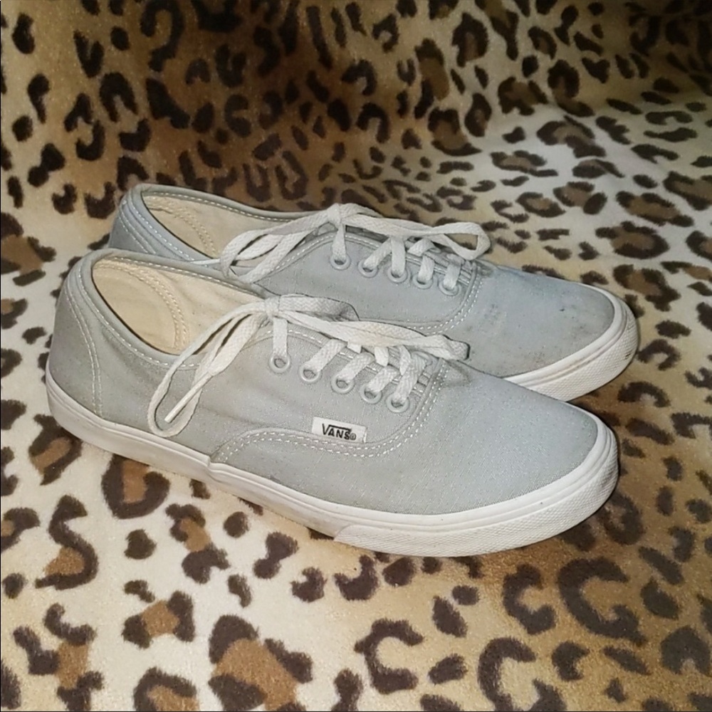 Light gray Vans